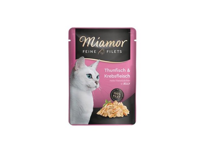 Miamor Cat Filet kapsa tuňák+krab v želé 100g