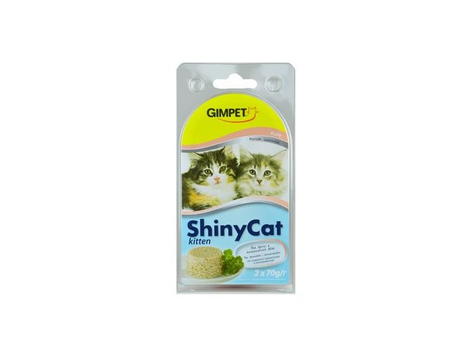 Gimpet kočka konz. ShinyCat Junior kuře 2x70g