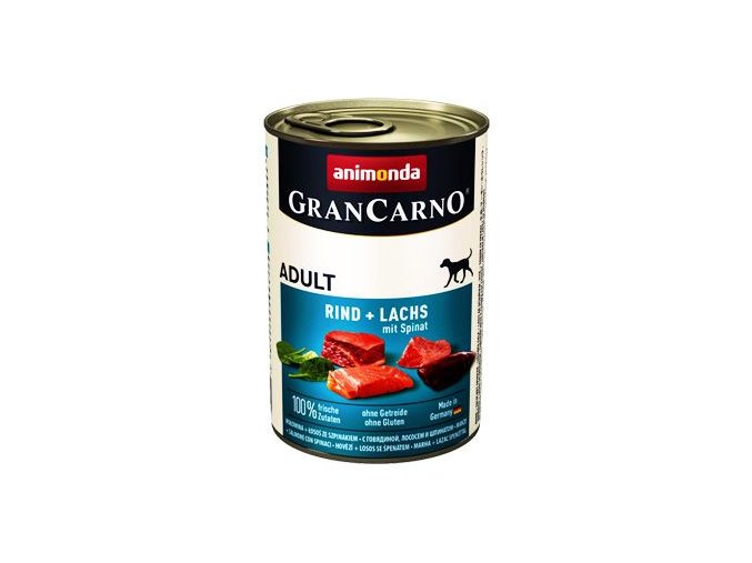 Animonda pes GRANCARNO konz. ADULT losos/špenát