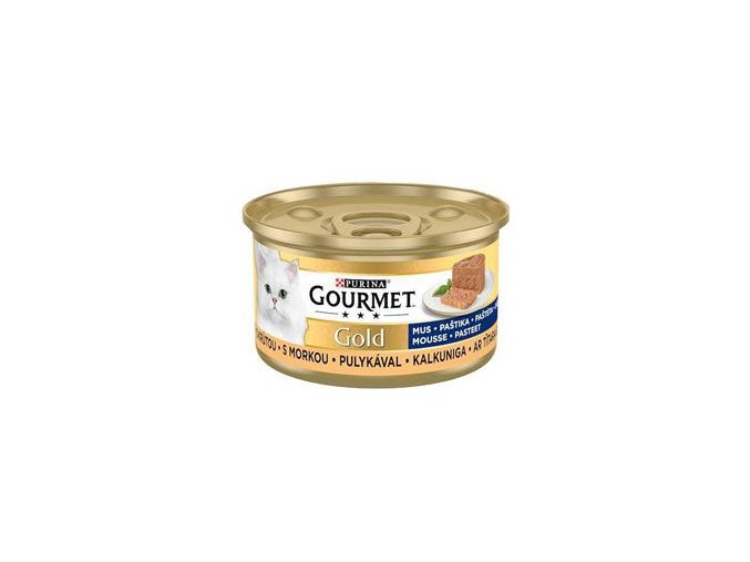 Gourmet Gold konz. kočka pašt. jemná krůta 85g