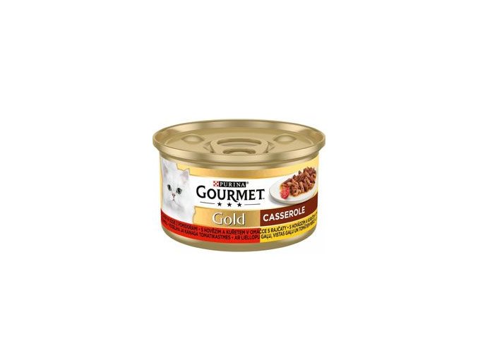 Gourmet Gold konz. kočka pašt.hov.a kuře v rajč.om.85g