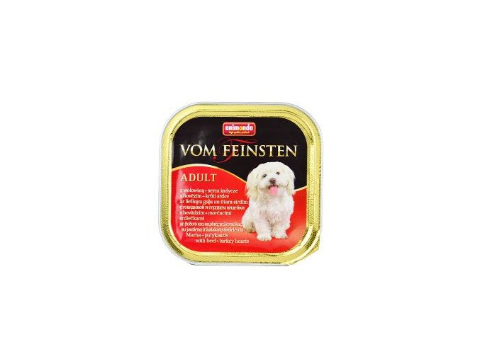 Animonda paštika Adult hovězí a krůtí srdce pes 150g