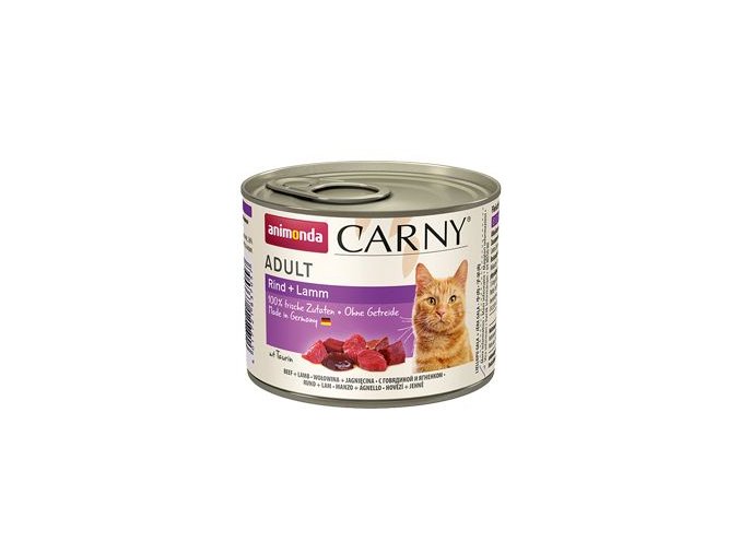 Animonda konz. kočka CARNY Adult hovězí/jehněčí 200g