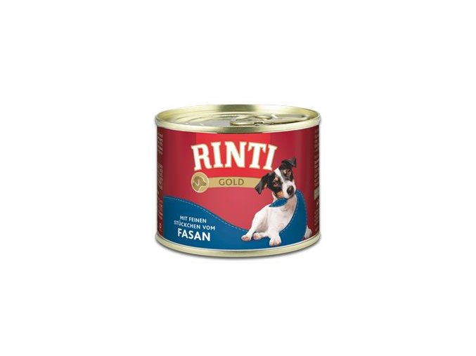 Rinti Dog Gold konzerva bažant 185g