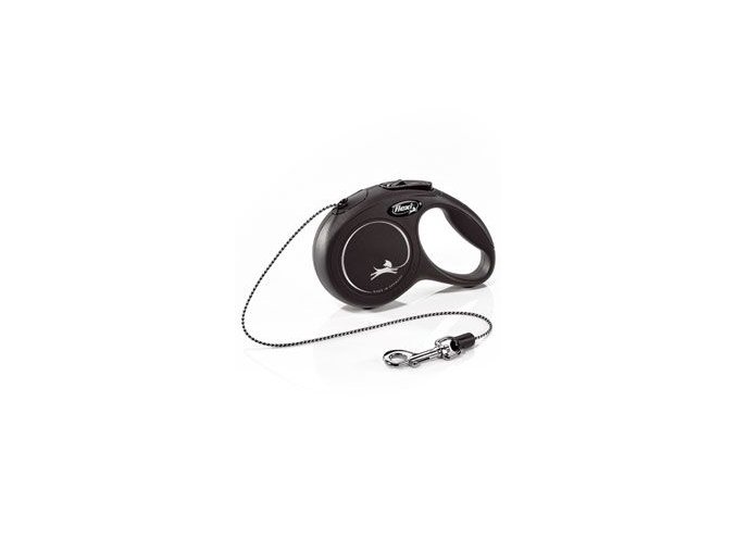 Vodítko FLEXI Classic NEW XS lanko 3m/8kg černá