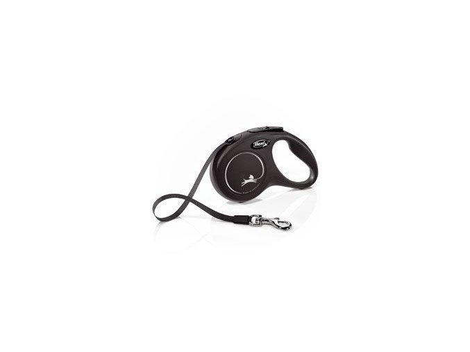 Vodítko FLEXI Classic NEW S pásek 5m/15kg černá