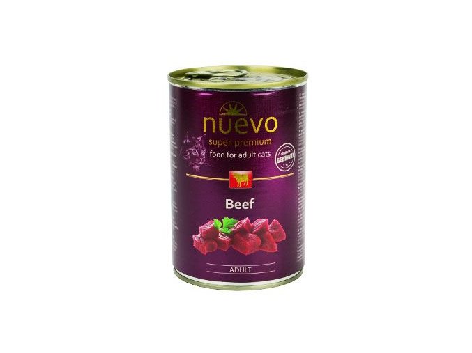 Nuevo kočka adult Hovězí konz. 400g