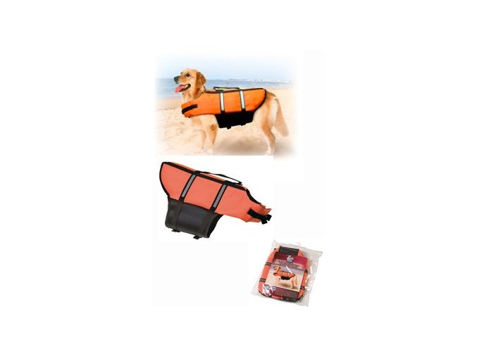 Vesta plavací Dog oranžová Karlie