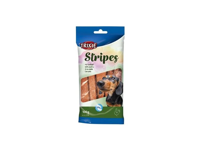 Trixie STRIPES light drůbeží pro psy 10ks 100g TR