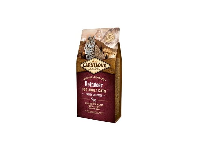 Carnilove Cat Reindeer for Adult Energy & Outdoor 6kg