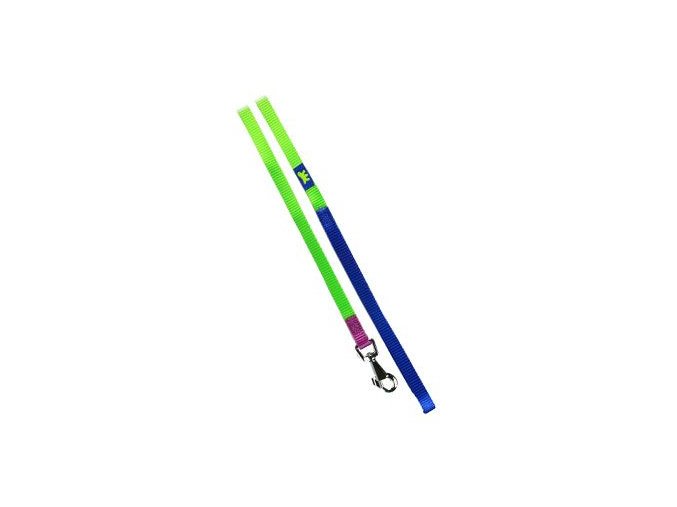 Vodítko nylon CLUB G 10mmx120cm zeleno-modré FP 1ks