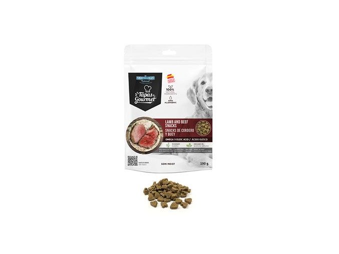 Tapas Gourmet Snack for dog Lamb and Beef 190g