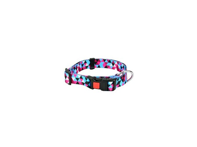 Obojek nylon GEO modrý S 30-45cm/15mm Karlie