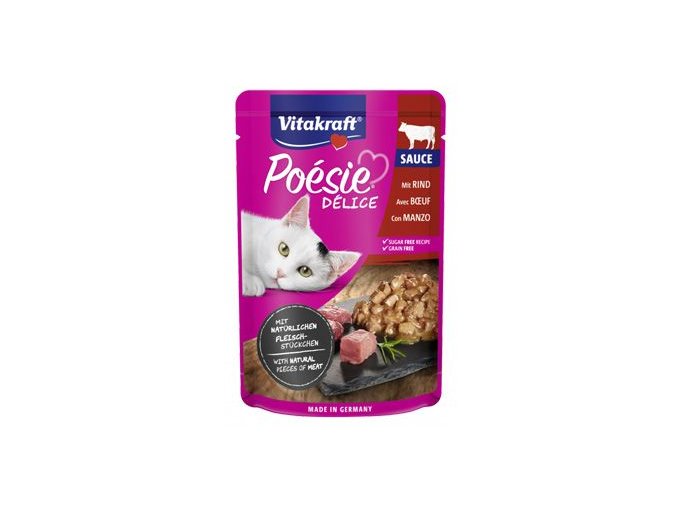 Vitakraft Cat Poésie DéliSauce kapsa hovězí 85g
