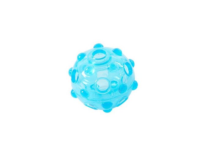 Hračka pes BUSTER Crunch Ball, světle modrá 8,25cm M