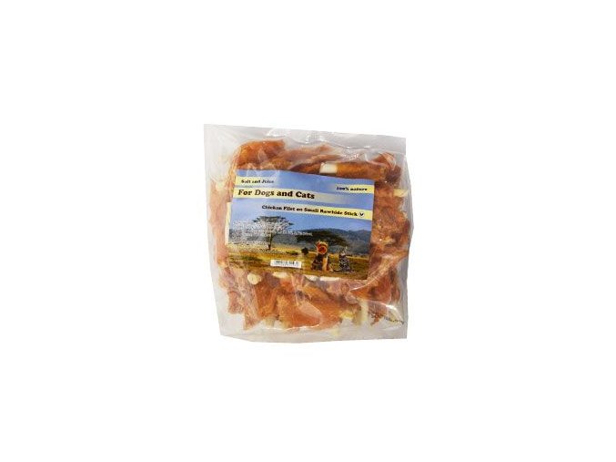 Pochoutka Kuřecí filety na tyčce buvolí kůže 6cm 250g