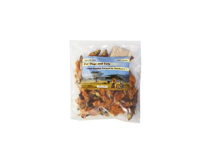 Pochoutka Rybička 6cm omotaná kuřecím masem 250g