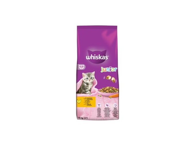 Whiskas Dry Junior s kuřecím masem 14kg