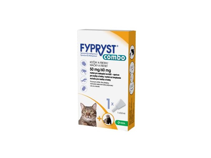 Fypryst combo spot-on 50/60mg kočka a fretka 1 pip