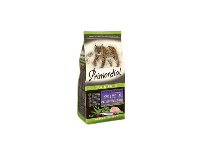 Primordial GF Cat Sterilizzato Turkey&Herring 2kg