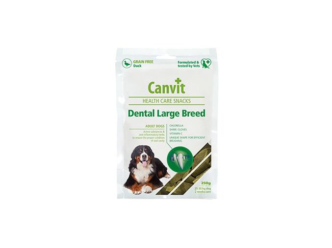 Canvit Snacks Dental Large Breed-Duck 250g