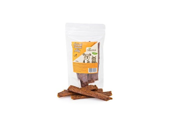 NATURECA pochoutka Masové pláty Bažant, 100%maso 100g