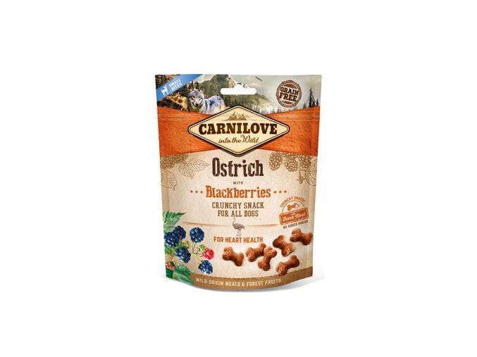 Carnilove Dog Crunchy Snack Ostrich&Blackberries 200g