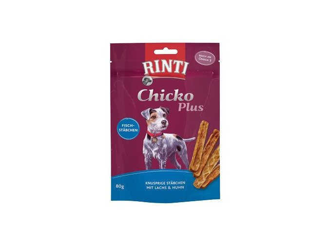 Rinti Dog Extra Chicko Plus pochoutka losos+kuře 80g