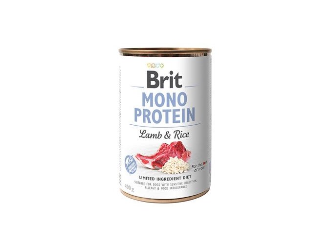 Brit Dog konz Mono Protein Lamb & Brown Rice 400g