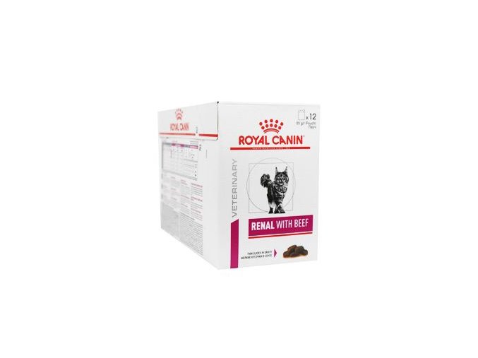 Royal Canin VD Feline Renal 12x85g hovězí kapsa