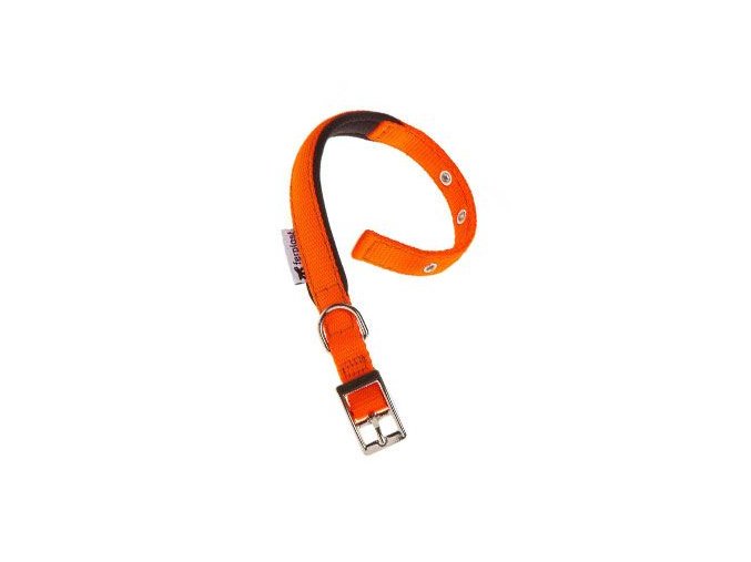 Obojek nylon DAYTONA C 35cmx15mm oranžový FP 1ks