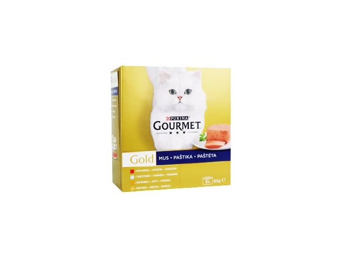 Gourmet Gold Mltp konz. kočka paštiky 8x85g