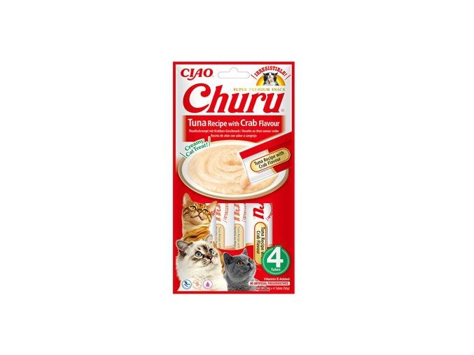 Churu Cat Tuna Recipe with Crab Flavor 4x14g