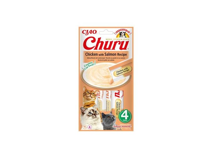 Churu Cat Chicken with Salmon Recipe 4x14g