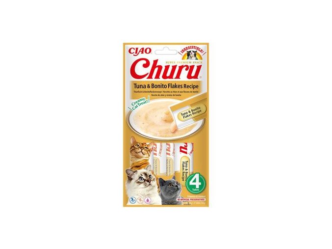 Churu Cat Tuna & Bonito Flakes Recipe 4x14g