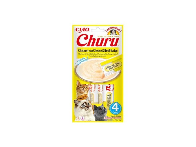 Churu Cat Chicken with Beef & Cheese Recipe 4x14g