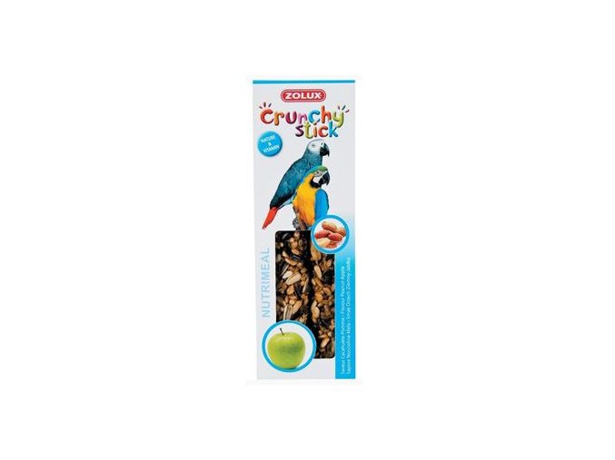 Crunchy Stick Parrot Buráky/Jablko 2ks Zolux