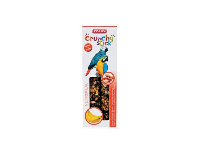 Crunchy Stick Parrot Buráky/Banán 2ks Zolux