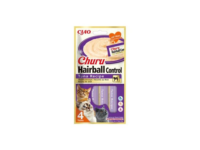Churu Cat Hairball Tuna Recipe 4x14g
