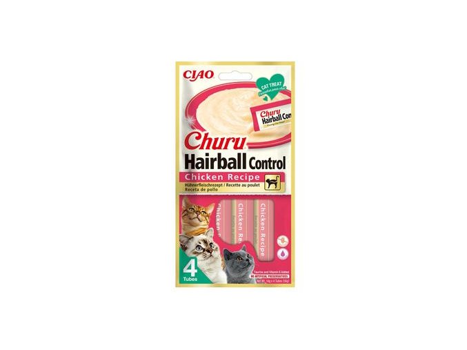 Churu Cat Hairball Chicken Recipe 4x14g