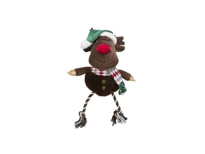 Vánoční hračka pes Xmas REINDEER plyš/bavlna 49cm TR