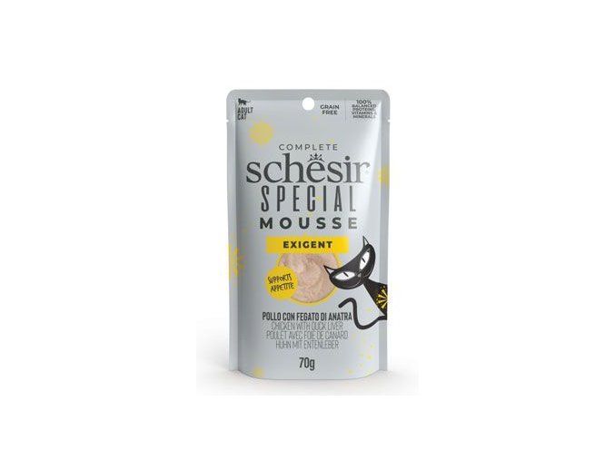 Schesir Cat kapsa Special Mousse Exigent kuře/játra70g