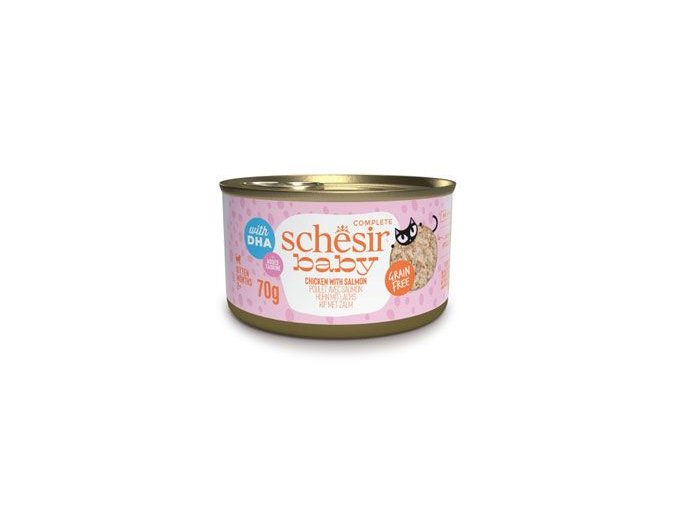 Schesir Cat konz. Kitten Wholefood kuře/losos 70g