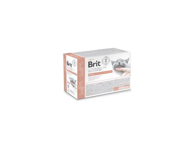 Brit VD Cat Pouch fillets in Gravy Renal 12x85g
