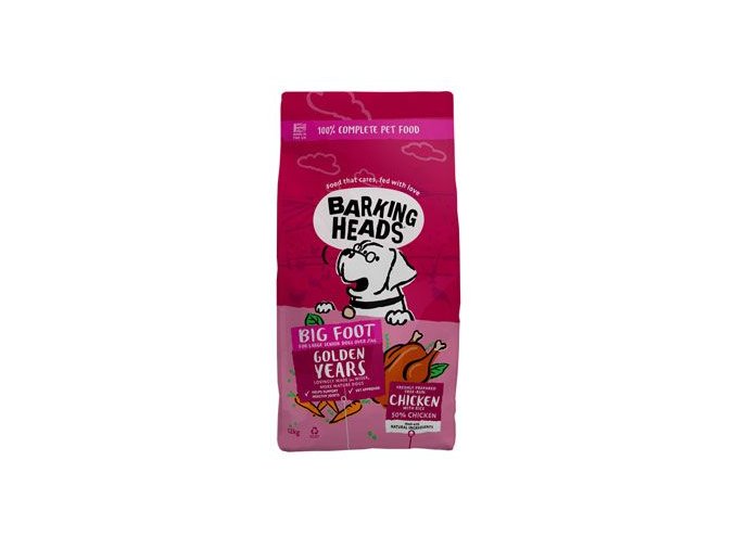 BARKING HEADS Big Foot Golden Years Chicken 12kg