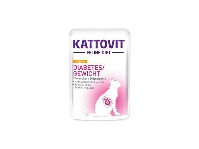 Kattovit Cat Diabetes/Gewicht kuře kapsa 85g