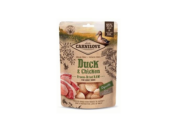 Carnilove Raw Freeze-Dried Snacks Duck&Chicken 60g