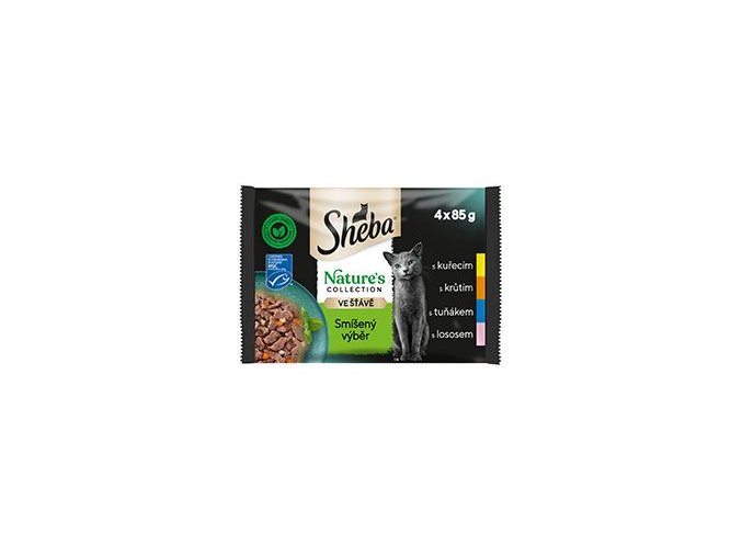 Sheba kapsa Nature Mix výběr 4x85g