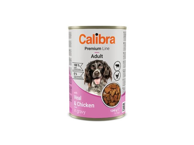 Calibra Dog Premium konz. with Veal&Chicken 1240g