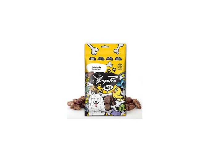 Lyopro DOG poch. mrazem sušené Kuřecí srdce 50g